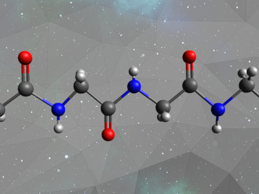 A Pathway to Peptides in Space